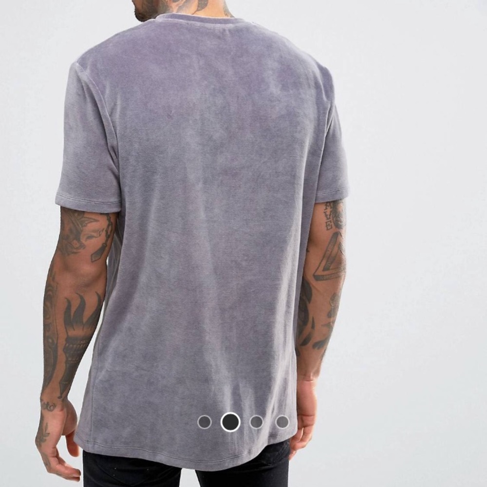 ASOS velour tee - Picture 3 of 8